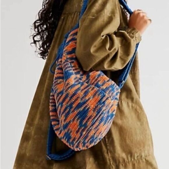 NWOT Free People Montana Crochet Backpack- So cool in crochet  backpack - Picture 1 of 7